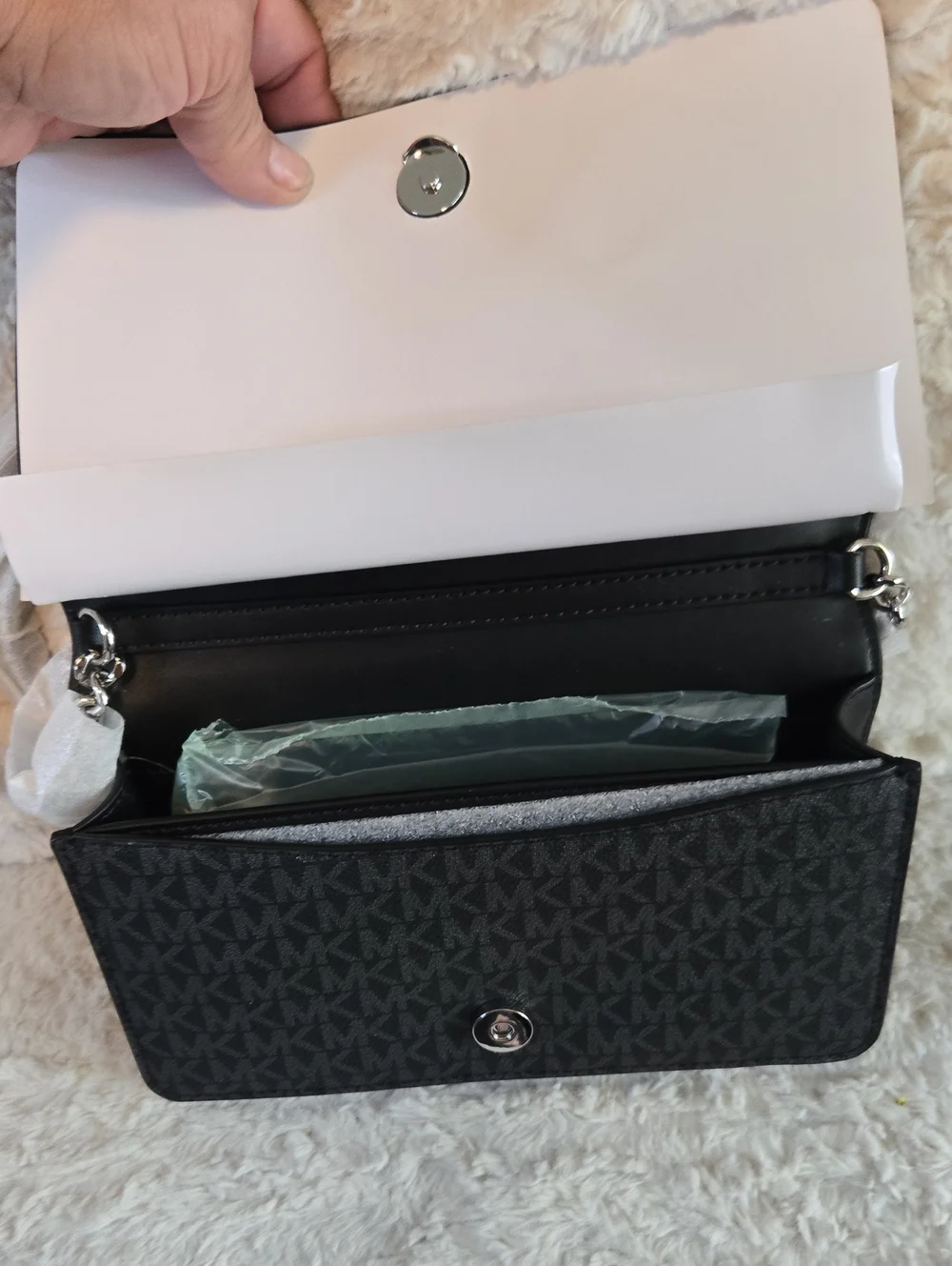 Michael Kors Signature Monogram Crossbody Bag Brand New